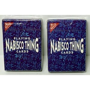 NIP Vintage 1996 Nabisco Advertising Nabisco Thing Playing Cards Lot Of 2